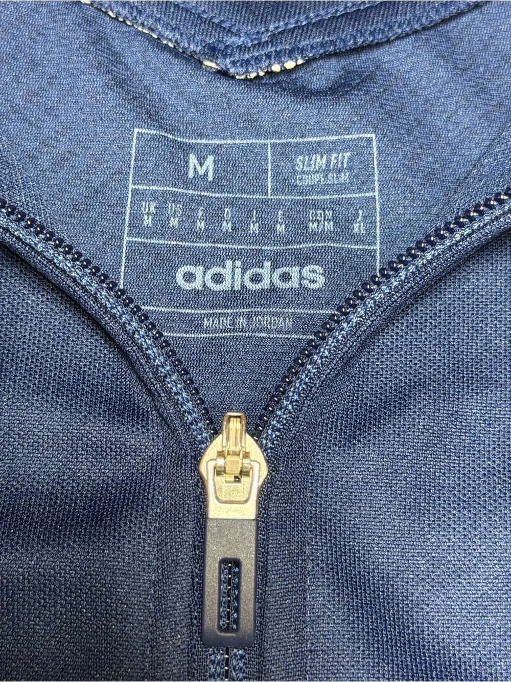 Adidas Juventus FC AEROREADY Track Jacket Mens Medium Slim Fit Full Zip Blue